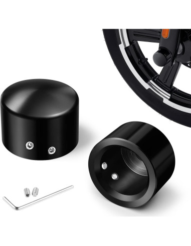 Cubiertas de tuerca del eje delantero Benlari para Harley 2002-2023