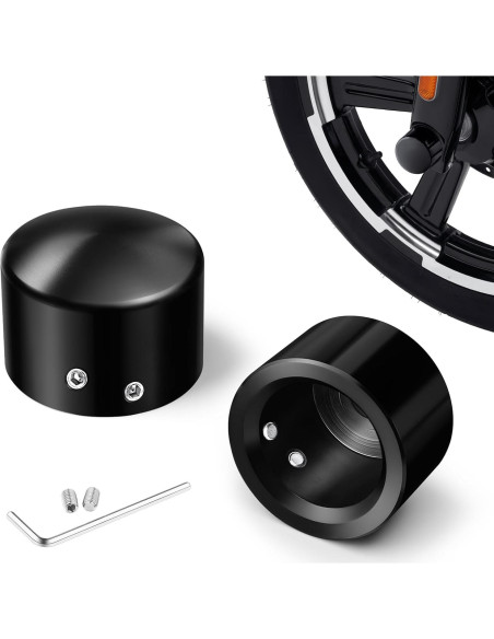 Cubiertas de tuerca del eje delantero Benlari para Harley 2002-2023