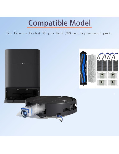 Kit de Accesorios para Aspiradora Ecovacs Deebot X9 Pro