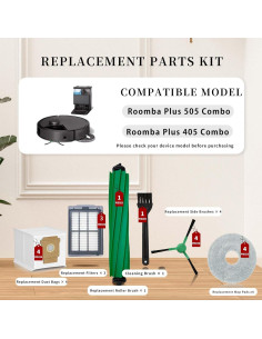 Kit de Repuesto HUKWIMO para iRobot Roomba 405/505 - 16 Piezas 2