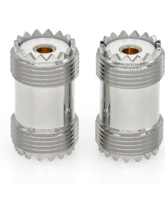 Adaptador Coaxial UHF PL259 Femenino a Femenino 2PCS Ahoaepy 2