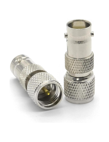 Adaptador BNC hembra a Mini UHF SO239 macho Ahoaepy 2PCS
