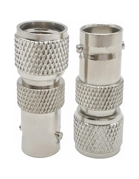 Adaptador BNC hembra a Mini UHF SO239 macho Ahoaepy 2PCS