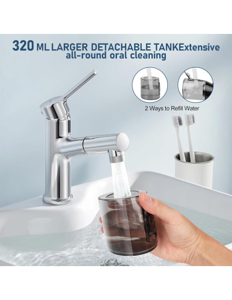 Irrigador Oral Inalámbrico Grinest FL-V35 4 Modos IPX7 320ml