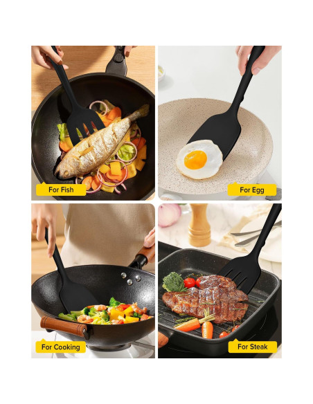 Juego de 2 Espátulas de Silicona BUNDLEPRO Antiadherentes