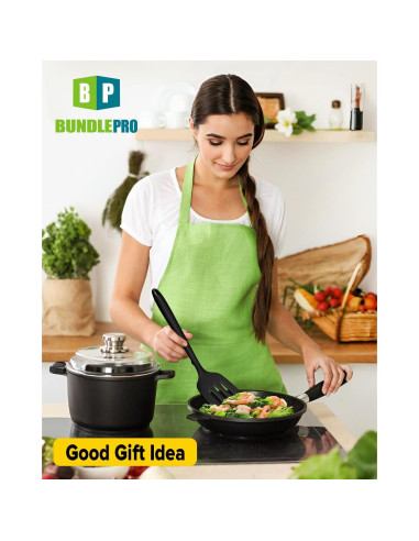 Juego de 2 Espátulas de Silicona BUNDLEPRO Antiadherentes