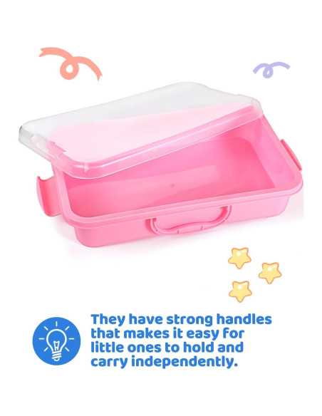 Bandeja de Arena Sensorial Portátil Sikmcle 33x21.6cm Azul