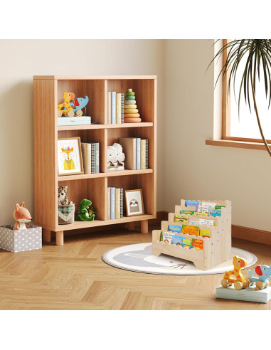 Estante de Libros Infantil ElasignShopo 5 Niveles Madera 42.9x29x39.9 cm
