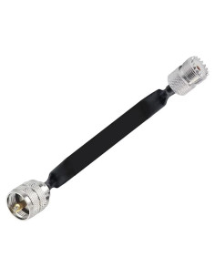 Paquete de 2 Cables Coaxiales UHFJK 40cm 50 Ohm PL259/SO239