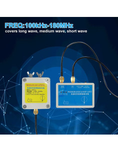 Antena de Recepción Activa DmgicPro K-180WLA 100kHz-180MHz 20dBi 2