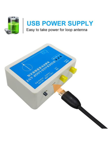 Antena de Recepción Activa DmgicPro K-180WLA 100kHz-180MHz 20dBi