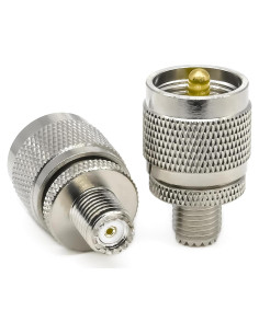 Adaptador Coaxial PL259 Femenino a SO239 Masculino 2PCS