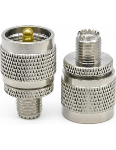 Adaptador Coaxial PL259 Femenino a SO239 Masculino 2PCS 2