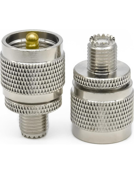 Adaptador Coaxial PL259 Femenino a SO239 Masculino 2PCS