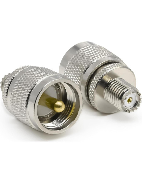 Adaptador Coaxial PL259 Femenino a SO239 Masculino 2PCS