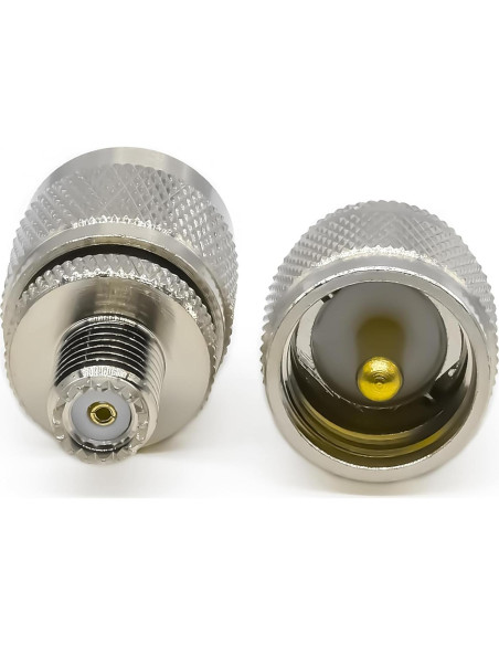 Adaptador Coaxial PL259 Femenino a SO239 Masculino 2PCS
