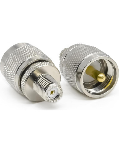 Adaptador Coaxial PL259 Femenino a SO239 Masculino 2PCS