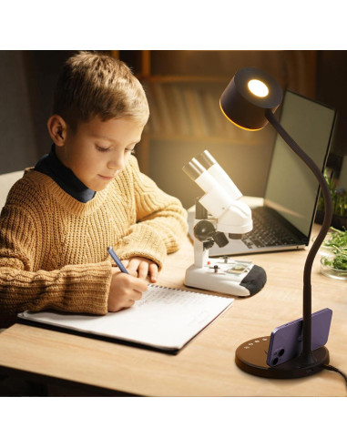 Lámpara de Escritorio LED LiFMIRA con Cargador Inalámbrico 12W