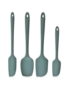 Set de 4 Espátulas de Silicona TOTDTDA Verde Antiadherente