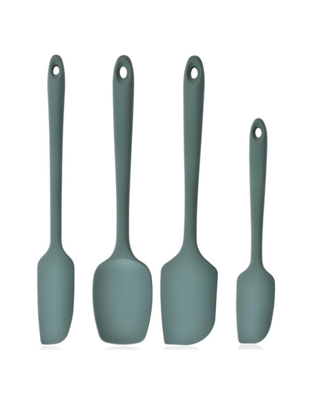 Set de 4 Espátulas de Silicona TOTDTDA Verde Antiadherente