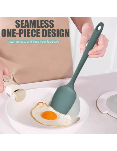 Set de 4 Espátulas de Silicona TOTDTDA Verde Antiadherente