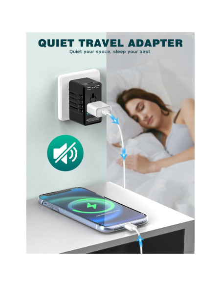 Convertidor de Voltaje 220V a 110V TECSIX con 4 USB