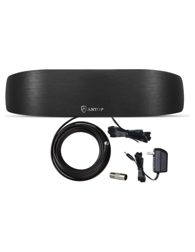 Antena de Radio Interior Antop Amplificada Direccional 50 Millas