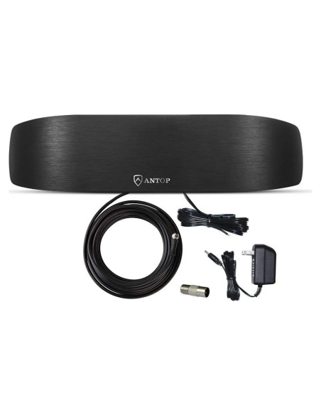 Antena de Radio Interior Antop Amplificada Direccional 50 Millas