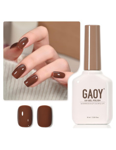 Esmalte de Uñas en Gel GAOY 16ml Marrón Ámbar Curado UV