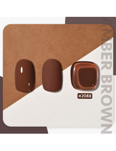 Esmalte de Uñas en Gel GAOY 16ml Marrón Ámbar Curado UV 2