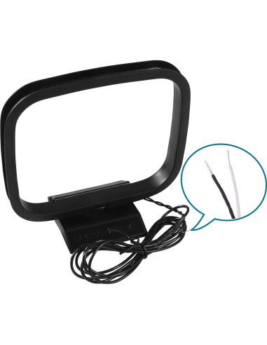 Antena FM Coaxial AEDIKO 75 Ohm 150 cm + Antena AM Loop