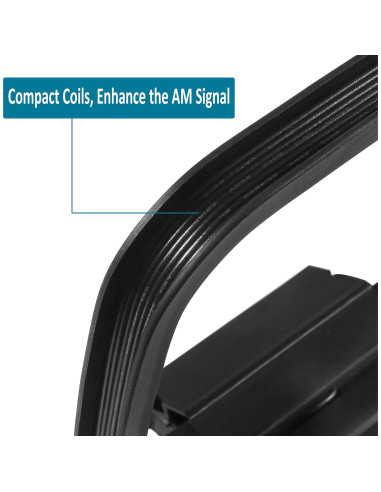 Antena FM Coaxial AEDIKO 75 Ohm 150 cm + Antena AM Loop