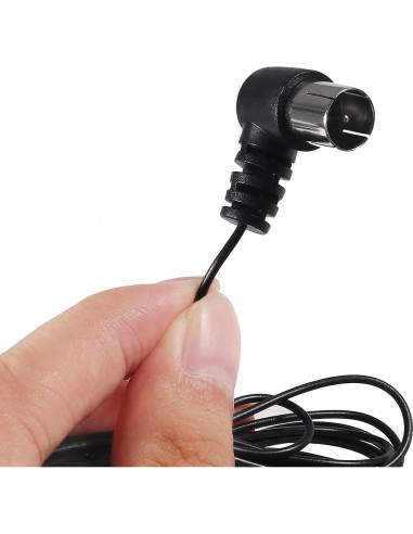 Antena FM Coaxial AEDIKO 75 Ohm 150 cm + Antena AM Loop