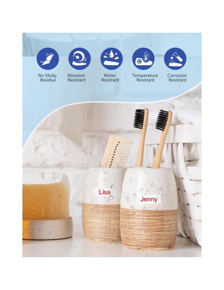 Cinta de Etiqueta 12mm VEQWC TZe-232 Roja sobre Blanca