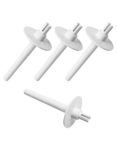4 Piezas Accesorios Máquina de Coser Brother Plástico Blanco