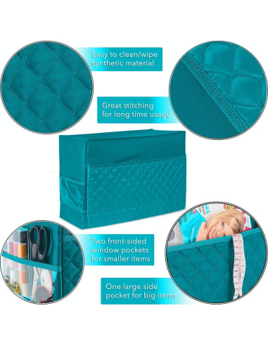 Funda Acolchada para Máquina de Coser Universal Rodi's - Turquesa