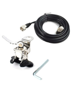 Soporte de Antena de Coche UAYESOK con Cable Coaxial 5m