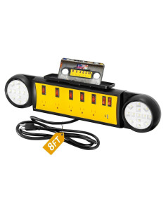 Regleta de Energía NEXVOTOOLS 5 Salidas con Luces LED 2.44m