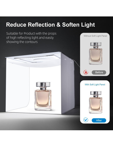 Estudio Fotográfico Portátil DIYLooks 30.48cm con 144 LEDs