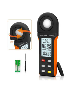 Medidor Digital de Iluminancia GOLDCHAMP GC-5000A 400,000 Lux