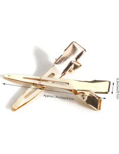 Clips de Rizo Dorados Qearl 120 PCS 4.6 cm Metálicos 2