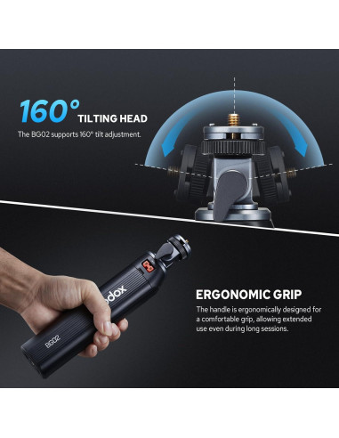 Empuñadura de Batería Godox BG02 6600mAh para Flash AD200