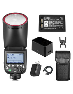 Godox V1-C Flash TTL Redondo para Canon - Iluminación Suave