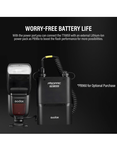 Flash Godox TT685II-N TTL 2.4GHz GN60 para Cámaras Nikon