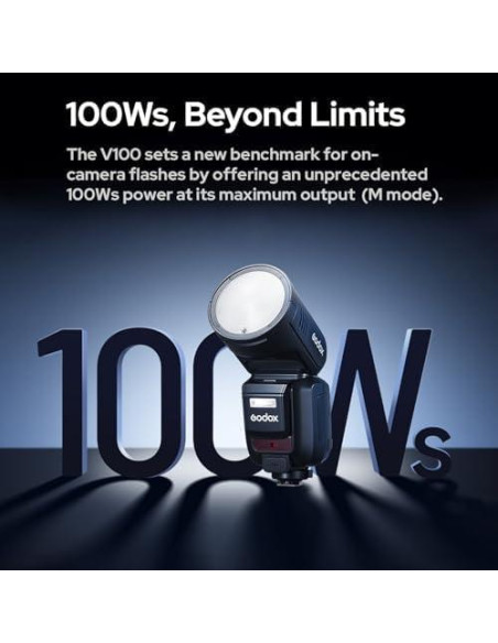 Flash Inalámbrico Godox V100N 100Ws para Cámara Nikon