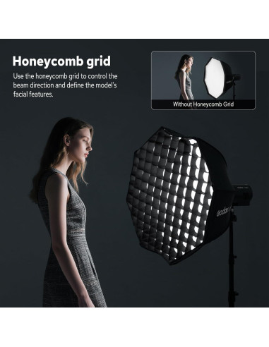 Flash Estroboscópico Godox AD400 Pro II 400Ws con Softbox