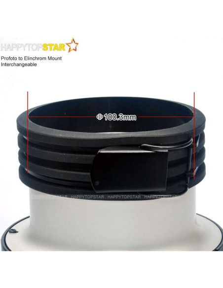 Adaptador Profoto a Elinchrom para Flash de Estudio 270g