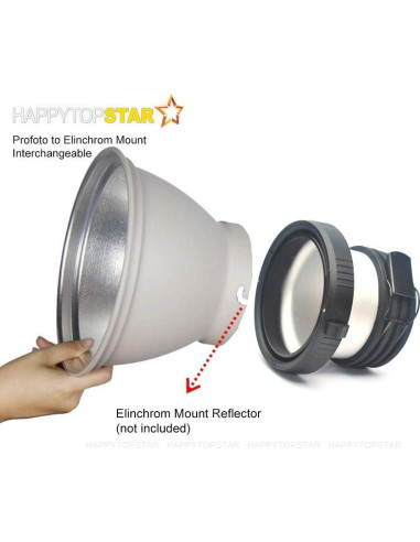 Adaptador Profoto a Elinchrom para Flash de Estudio 270g