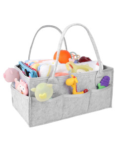 Organizador de Pañales PHILORN Gris 38x23x18 cm con Divisores