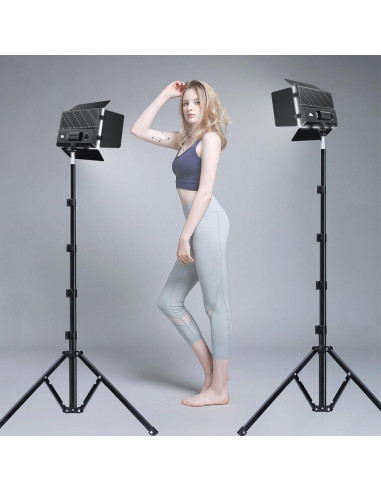 Kit de Luz de Video LED Dimmable Bi-Color 2500-6500K Pixel